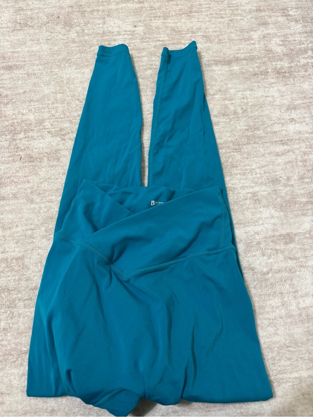 Buffbunny blue crossover waist legging size small